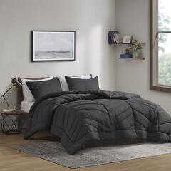 Quilted Chevron Comforter Set