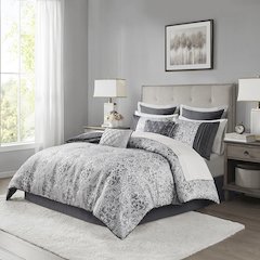 12 Piece Jacquard Comforter Set with Bed Sheets