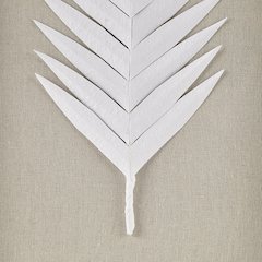 Framed Rice Paper Palm Leaves 3-piece Shadowbox Wall Decor Set