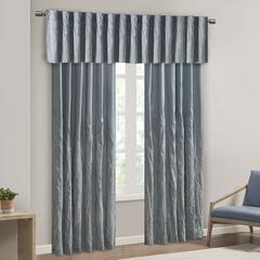 Faux Silk Embroidered Window Valance