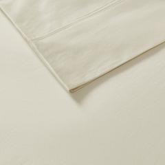 800 Thread Count Cotton Blend Sateen Sheet Set, Ivory color