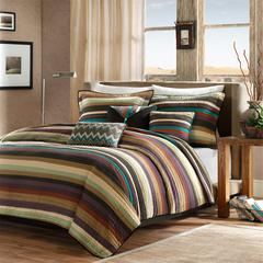 Yosemite Reversible Quilt Set with Throw Pillows, Multi color