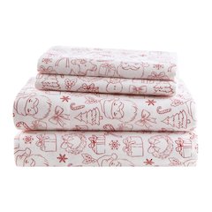 100% Cotton Flannel Pigment Printed Sheet Set