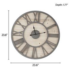 23.6" Wood Wall Clock