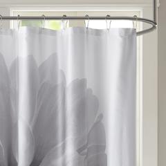 Printed Floral Cotton Shower Curtain