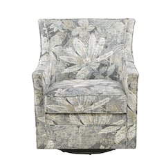 Curve Back Swivel Glider Chair
