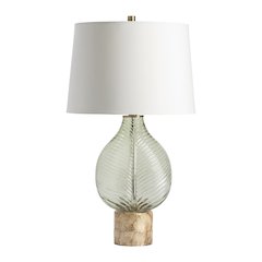 28.25"H Glass Table Lamp  1Pcs Ups Pack 3.8'
