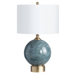 25"H Glass & Metal Table Lamp  1Pcs Ups Pack 2.6'