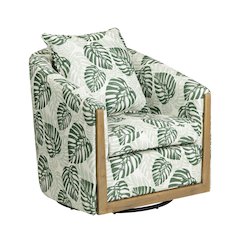 Upholstered Swivel Accent Chair