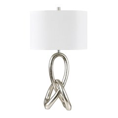 Set Of 2 Resin Table Lamp With Linen Shade