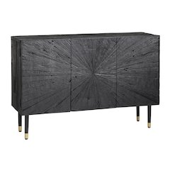 47" Solid Wood 3-Door Media Credenza