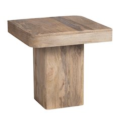 Square Solid Wood Accent_End Table