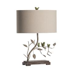 Crestview Collection Zuri Metal and Crystal Table Lamp