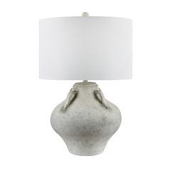 30.5"H Ceramic Table Lamp With Linen Shade