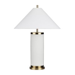 Set Of 2 Metal Table Lamp With Linen Shade