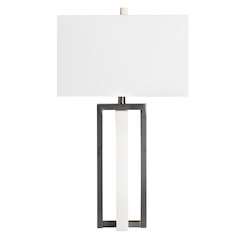 29.75"H Marble + Metal Table Lamp 1Pcs Ups Pack 3'