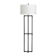 61.5"H Metal Floor Lamp With Shade