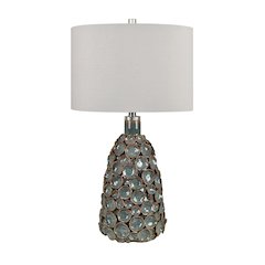 Set Of 2 Ceramic Table Lamp With Linen Shade
