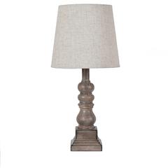18.5" TH Distressed Brown Resin Table Lamp