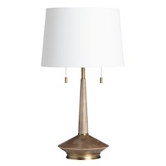 28.75"H Wood Table Lamp 1Pcs Ups Pack 4.44'