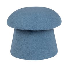 Indigo Blue Mushroom Ottoman W/ Storage