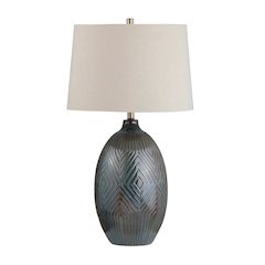 32" Transitional Green Ceramic Table Lamp
