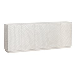 90" Solid Wood 5-Door Media Credenza