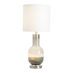 Crestview Collection Saluti Table Lamp Blue Glass 31" Ht. Transitional Style