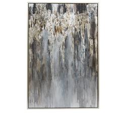 Crestview Collection CVBZWF061 Abstract Silver Painting Wall Décor