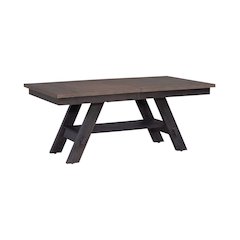 Lawson Rectangular Table in Rubberwood Solids w/ White Oak Veneers