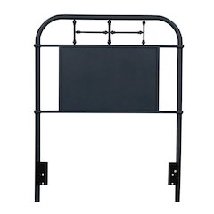 Vintage Series Twin Metal Headboard - Navy in Distressed Metal