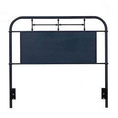 Vintage Series Full Metal Headboard - Navy in Distressed Metal