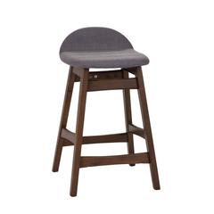 Space Savers 24 Inch Counter Chair - Grey (RTA) in Satin Walnut