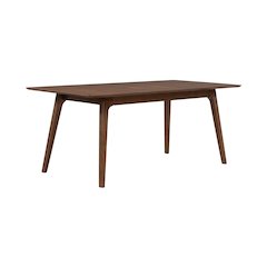 Space Savers Dining Rectangular Leg Table with 15" Butterfly Leaf - Satin Walnut