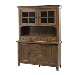 Traditional Rubberwood and White Oak Buffet with Ample Storage