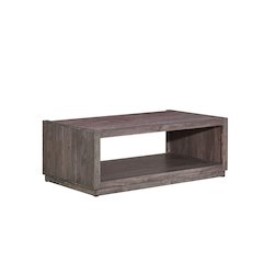 Modern Edge 3 Piece Living Room Set Cocktail Table, 2 End Tables  - Caffe Brown