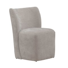 Accent Dining Chairs with Castors - Truffle Upholstry - Set of Four