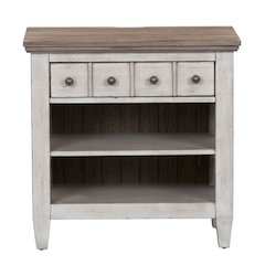 Heartland King Panel Bed, Dresser & Mirror, Night Stand