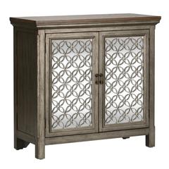 Westridge 2 Door Accent Cabinet in Wirebrushed Gray