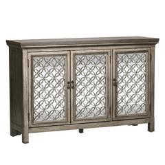 Westridge 3 Door Accent Cabinet in Wirebrushed Gray