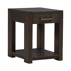 Lennox Hill Living Room Chairside Table  - Bark