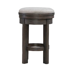 Lennox Hill Upholstered Swivel Console Stool  - Counter Height 26 Inches