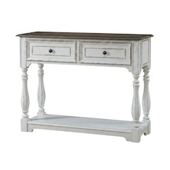 White, Console Table, Quality Build, Durable Wood Frame