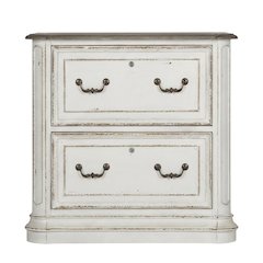 Antique White Jr Executive Media Lateral File with Ample Storage