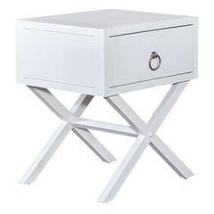 East End 1 Drawer Accent Table in Wirebrushed White