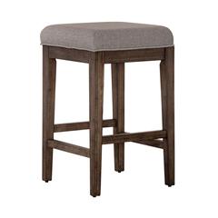 Arrowcreek Upholstered Console Stool in Weathered Stone