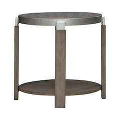 Sutton End Table for Living Room - Bleached Sand