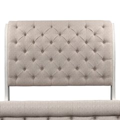 Magnolia Manor King Upholstered Sleigh Bed Headboard - Antique White