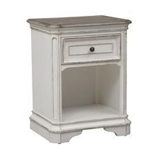 Magnolia Manor 1 Drawer Night Stand in Antique White