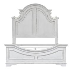 Magnolia Manor California King Panel Bed in Antique White